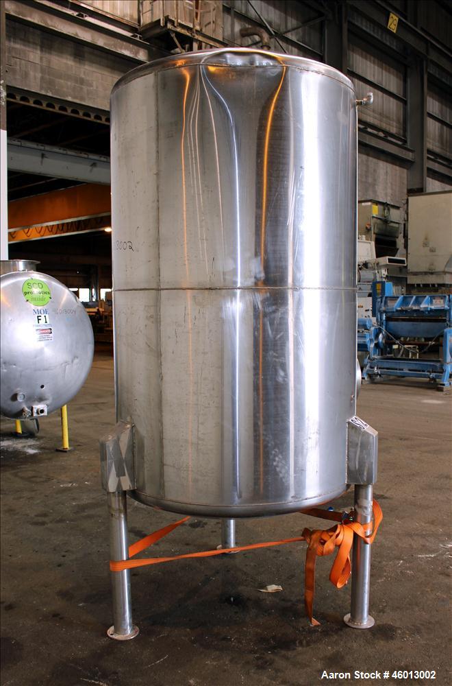 Used- JV Northwest Inc. Tank, 600 Gallon, 304 Stainless Steel