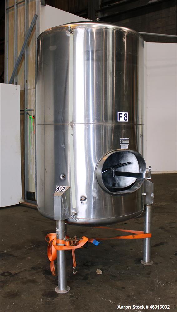 Used JV Northwest Inc. Tank, 600 Gallon, 304 Stainless Steel