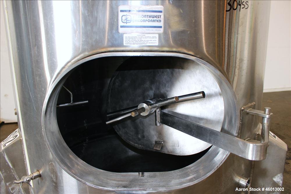 Used JV Northwest Inc. Tank, 600 Gallon, 304 Stainless Steel
