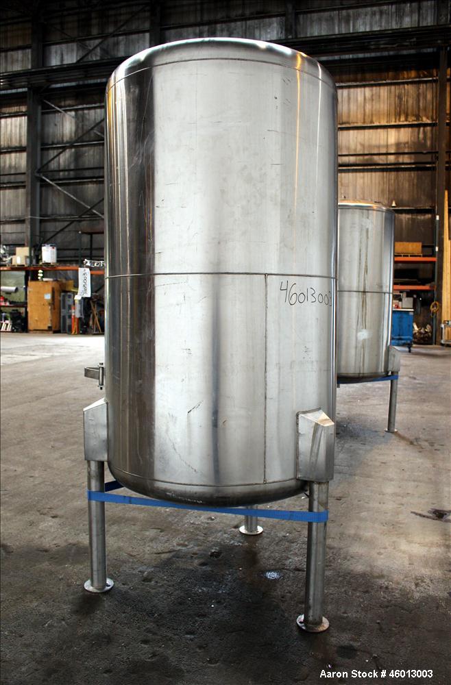 Used JV Northwest Inc. Tank, 600 Gallon, 304 Stainless Steel