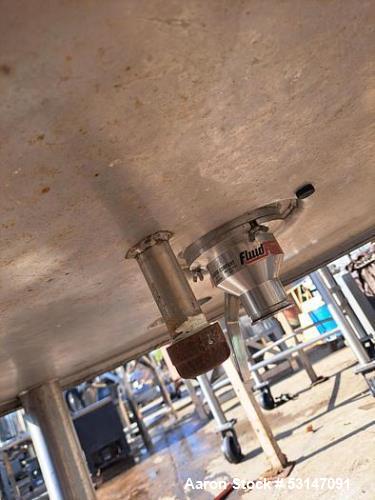 Used Lee 500 Gallon Jacketed Stainless Tank – Double Motion Agitation, 100 PSI, 3-Zone, 304 SS, 7.5 HP Drive
