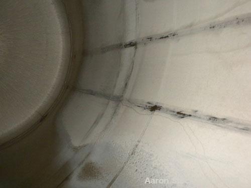 Used Lee Metal Products Pressure Tank, 500 gallon, model DBT, 316 stainless steel, vertical. Approximate 48" diameter x 60" straight side, dish top and bottom. Internal rated 25 and full vacuum at 26...