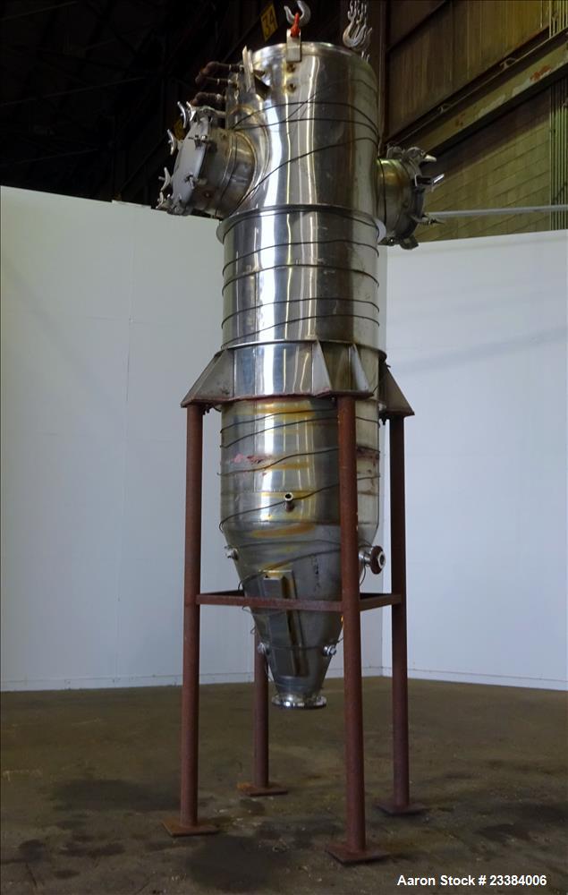 Used- Mid-States Contracting Pressure Tank/Filter, 304 Stainless Steel.