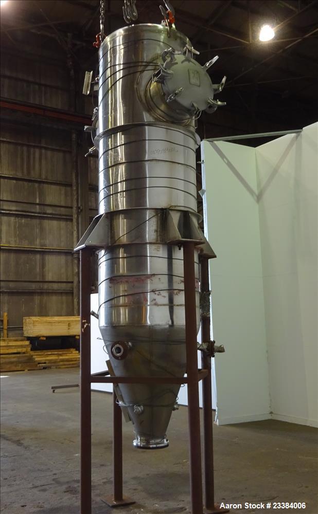 Used- Mid-States Contracting Pressure Tank/Filter, 304 Stainless Steel.