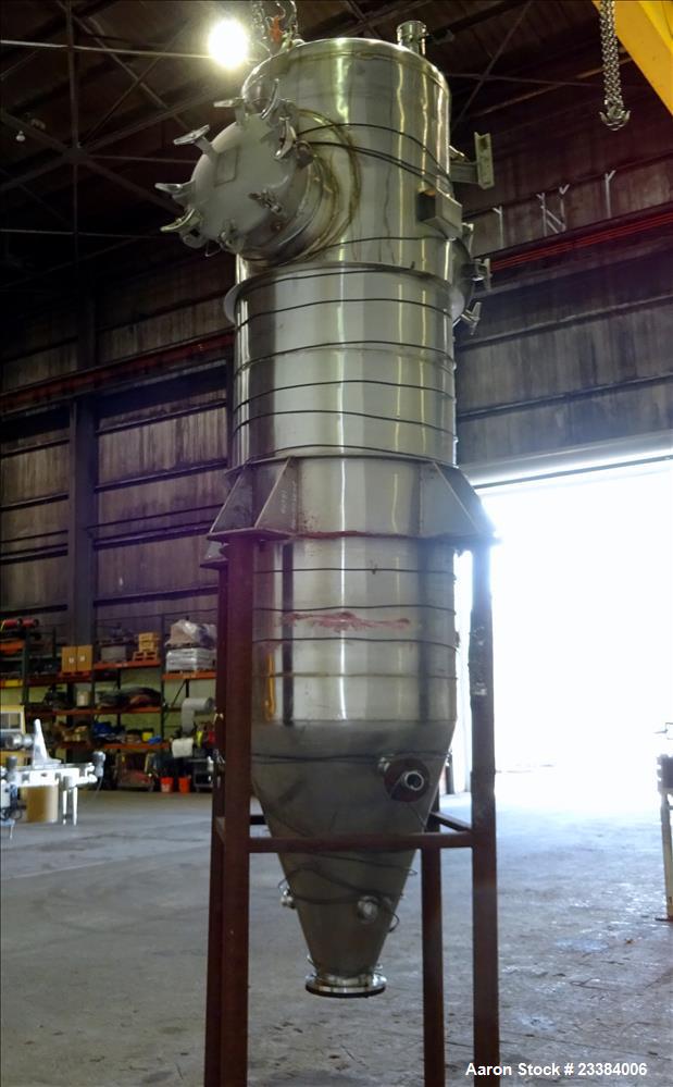 Used- Mid-States Contracting Pressure Tank/Filter, 304 Stainless Steel.