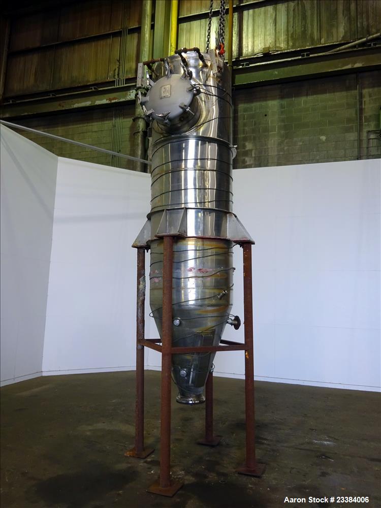 Used- Mid-States Contracting Pressure Tank/Filter, 304 Stainless Steel.