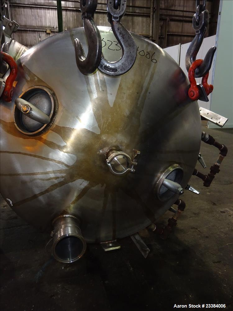 Used- Mid-States Contracting Pressure Tank/Filter, 304 Stainless Steel.