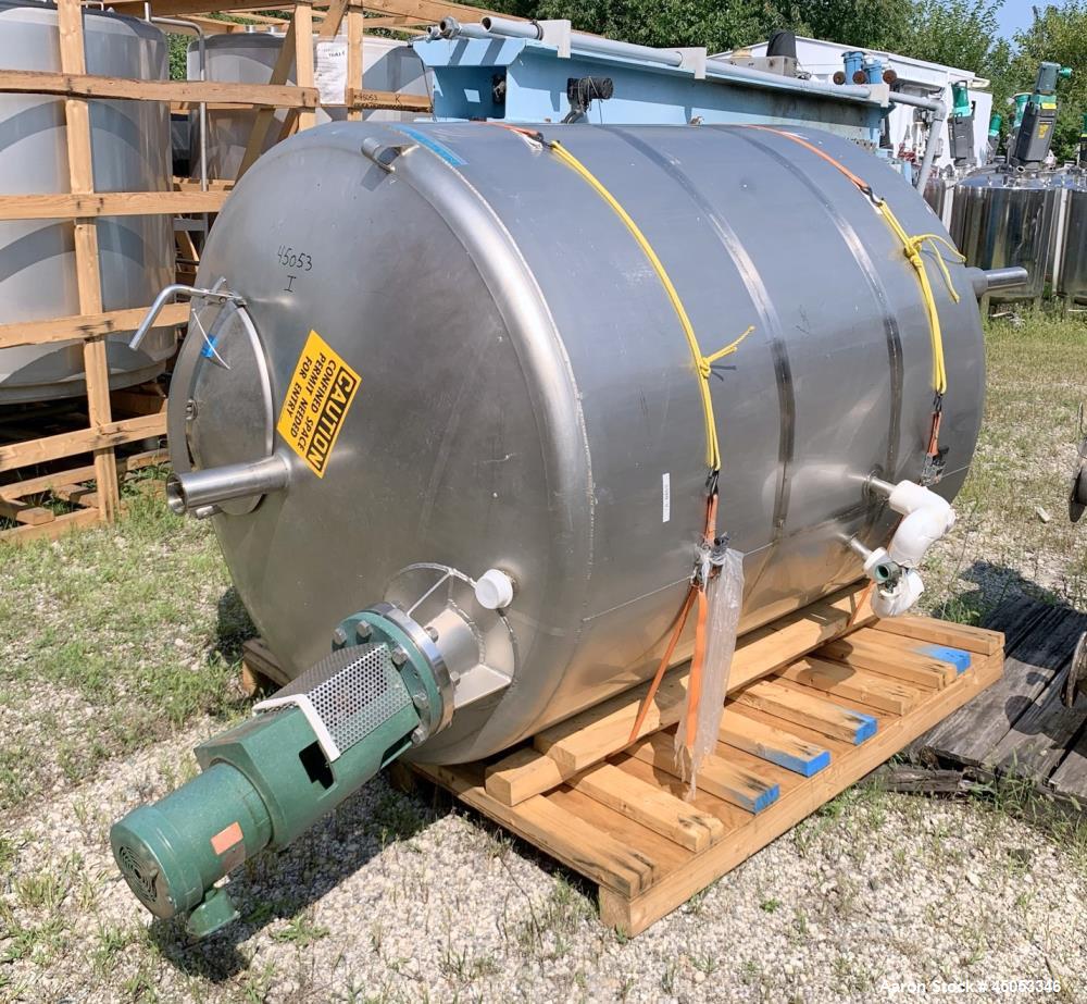 Used Mueller Model 2000 Liter F. 528 Gallons Stainless Steel Tank