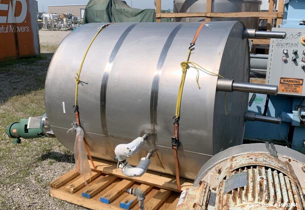 Used Mueller Model 2000 Liter F. 528 Gallons Stainless Steel Tank
