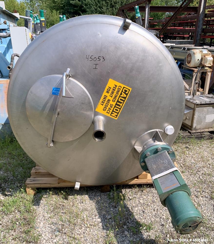 Used Mueller Model 2000 Liter F. 528 Gallons Stainless Steel Tank