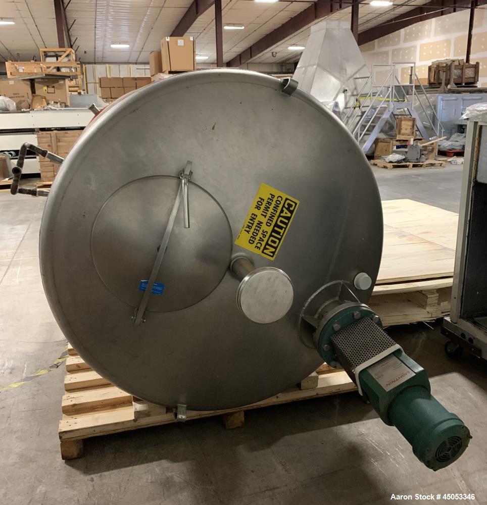 Used Mueller Model 2000 Liter F. 528 Gallons Stainless Steel Tank