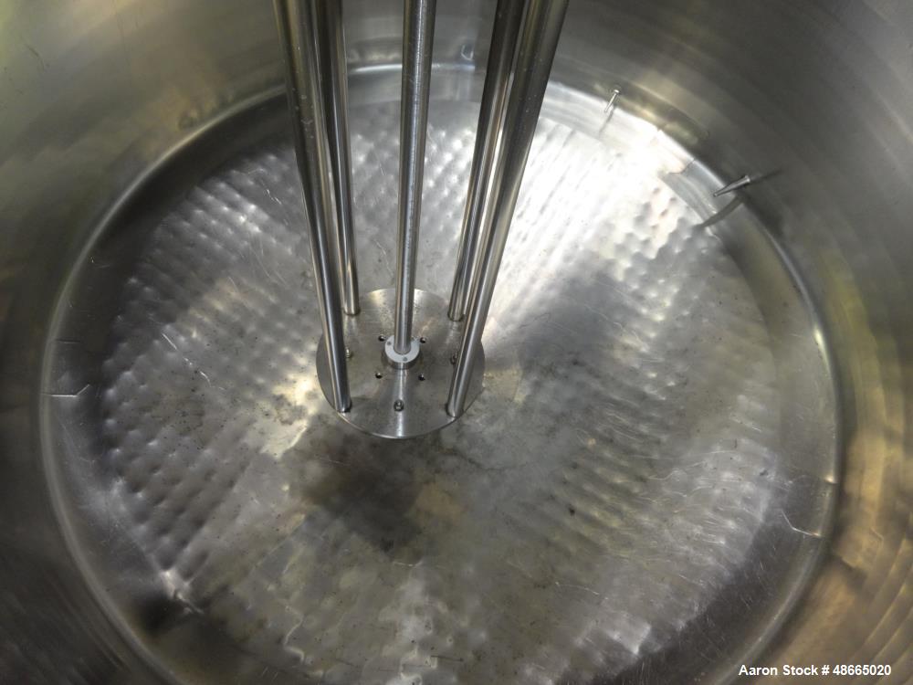 Used Walker Stainless Jacketed Tank, Model PZ-CB, 800 Gallon, 316 Stainless Ste