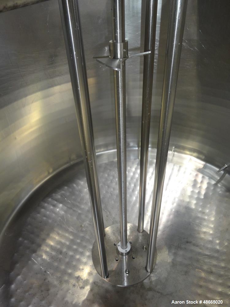 Used Walker Stainless Jacketed Tank, Model PZ-CB, 800 Gallon, 316 Stainless Ste