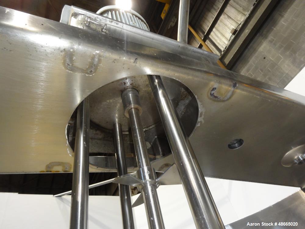 Used Walker Stainless Jacketed Tank, Model PZ-CB, 800 Gallon, 316 Stainless Ste