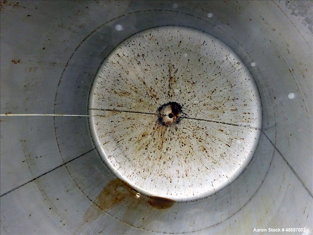 Used Tank, Approximately 900 Gallon, 304 Stainless Steel, Vertical.