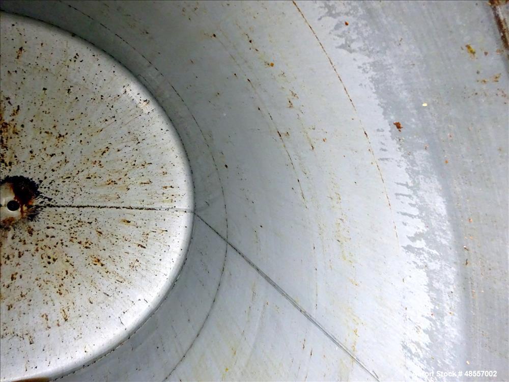 Used Tank, Approximately 900 Gallon, 304 Stainless Steel, Vertical.