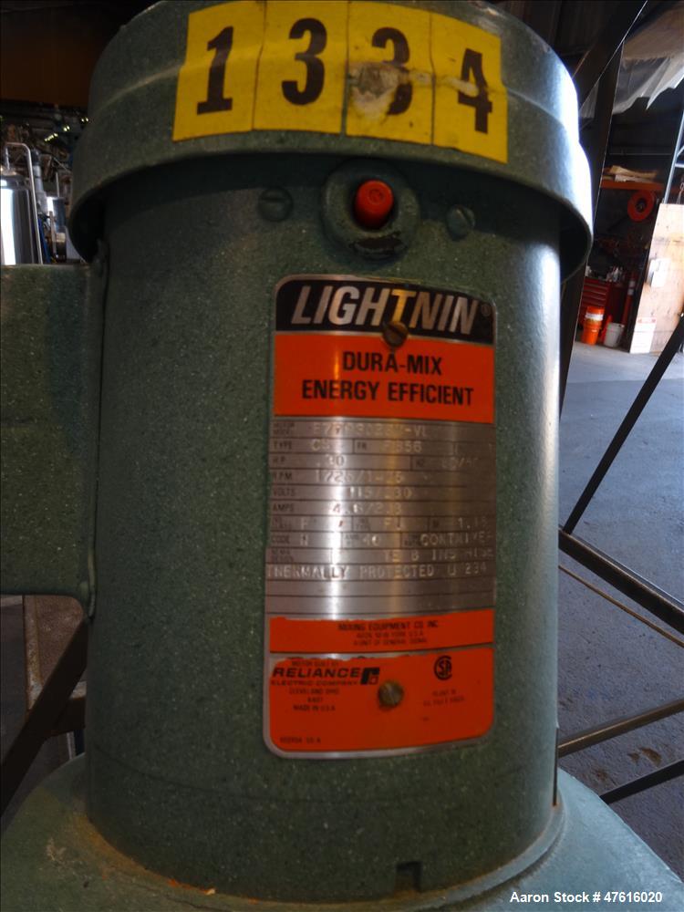 Used Perma-San Mixing Tank, 650 Gallon, 316 Stainless Steel, Vertical.