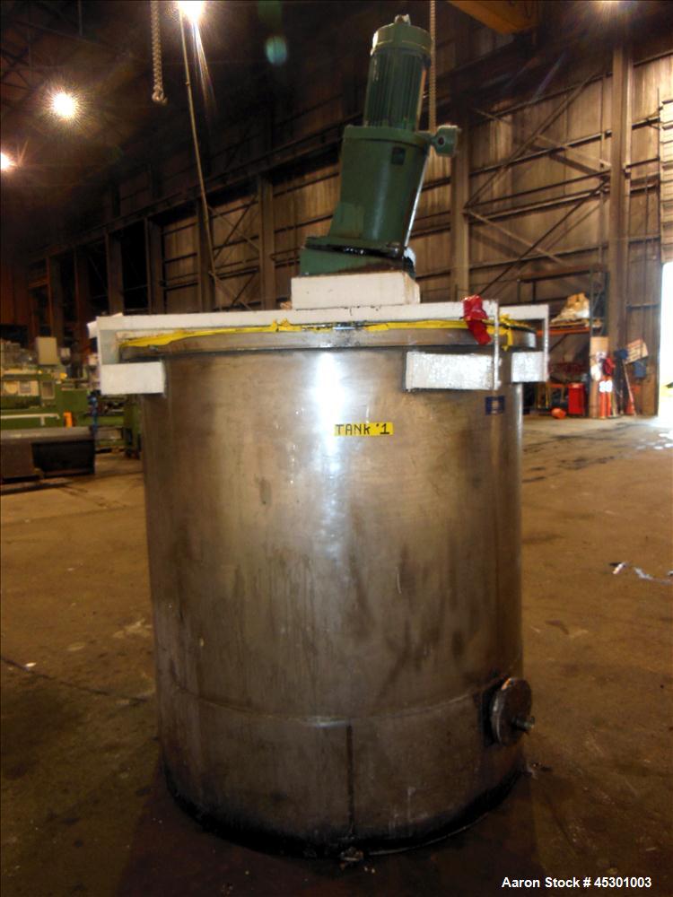 Used- 650 Gallon Stainless Steel Perma-San Tank, Model 650OVS