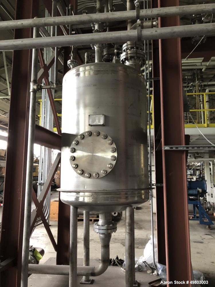 Used Perry Products Corp Tank, Approximate 500 Gallon, 304L Stainless Steel, Ve