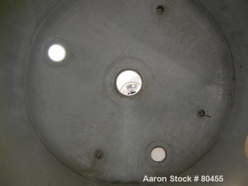 USED: Piersol Pine Mfg Co tank, 750 gallons, 304 stainless steel,vertical. 60" diameter x 70" straight side, dished heads. Vessel ratedfor 50/FV psi @ 170 deg F. Top openings: (1) 8", (2) 5" sanitary...