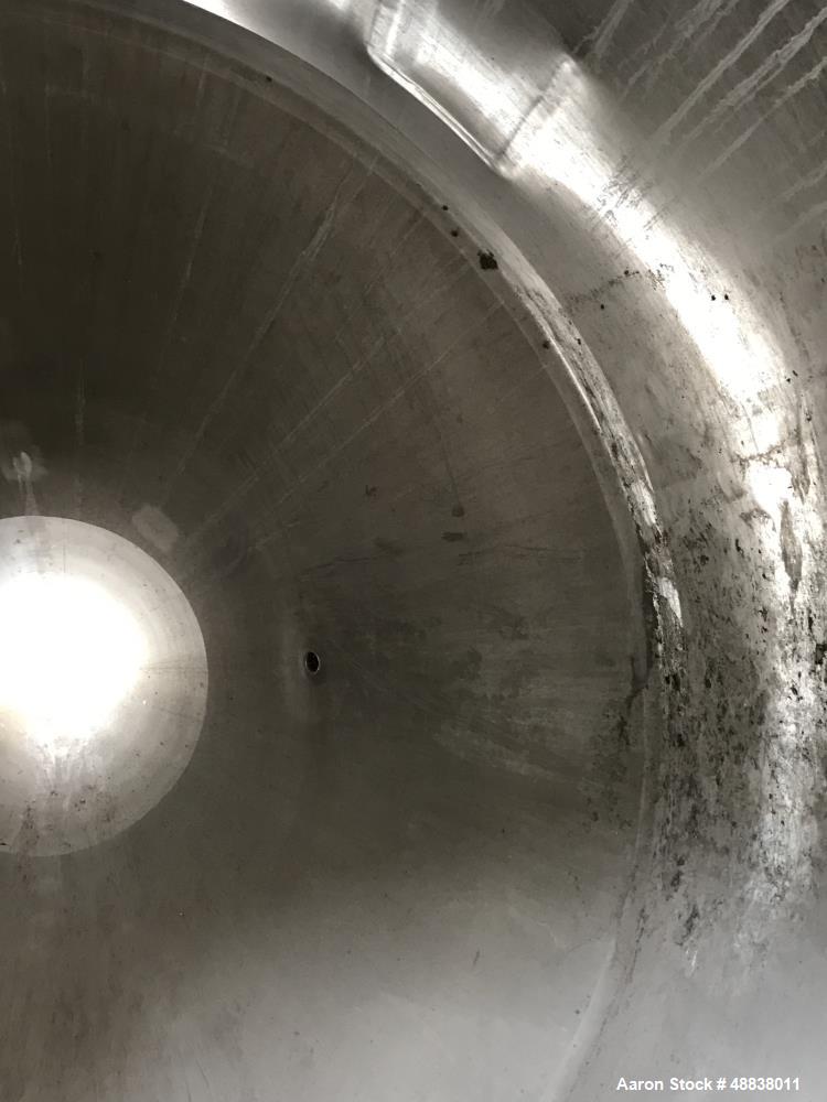 Used Precision Stainless Tank, Approximately 943 Gallon, 304L Stainless Steel,