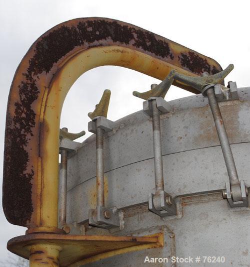 Used Precision Stainless Pressure Tank, 550 Gallon, 304L Stainless Steel, Vertical. 48'' diameter x 60'' straight side, dished removable top with swing arm, dished bottom. Internal rated 50 psi at 35...