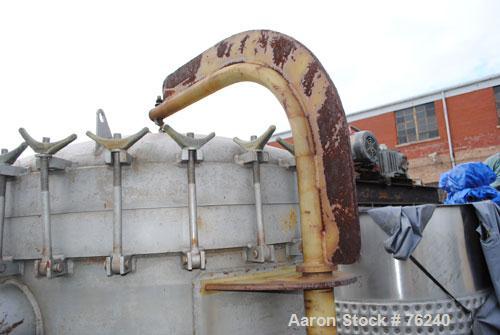 Used Precision Stainless Pressure Tank, 550 Gallon, 304L Stainless Steel, Vertical. 48'' diameter x 60'' straight side, dished removable top with swing arm, dished bottom. Internal rated 50 psi at 35...