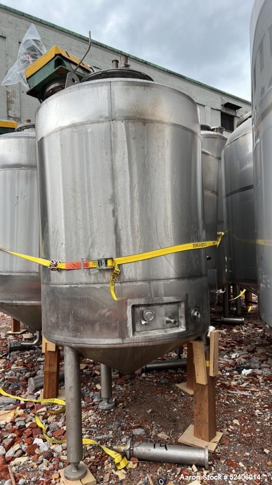 Used Robert Mitchell Balance Jacketed Tank, Approximate 700 Gallon, 304 Stainles