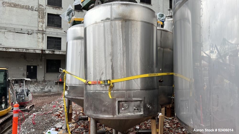 Used Robert Mitchell Balance Jacketed Tank, Approximate 700 Gallon, 304 Stainles