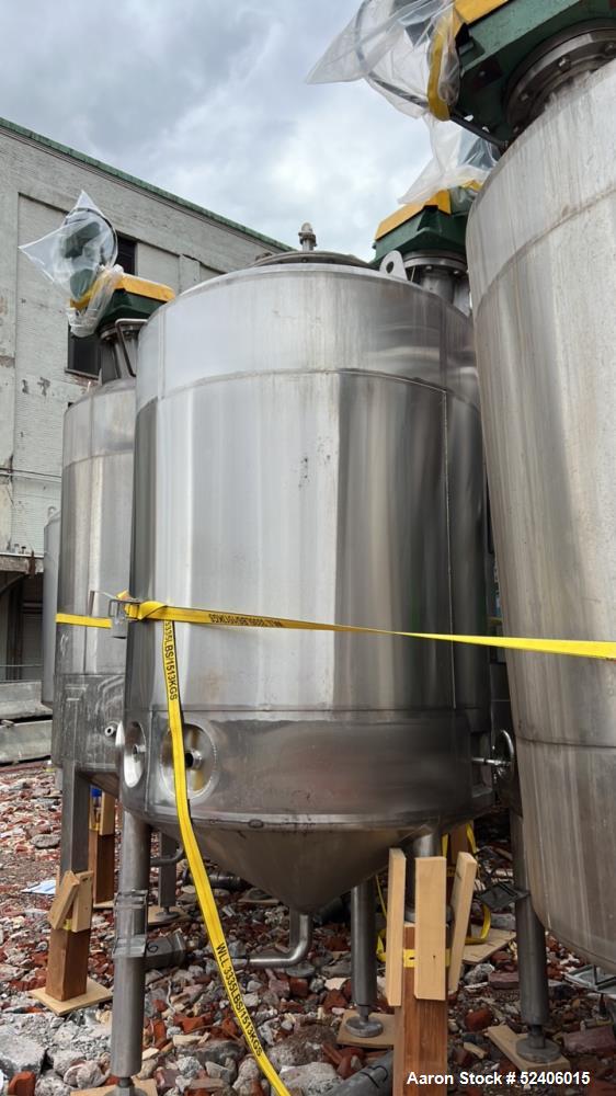 Used Robert Mitchell Balance Jacketed Tank, Approximate 700 Gallon, 304 Stainles