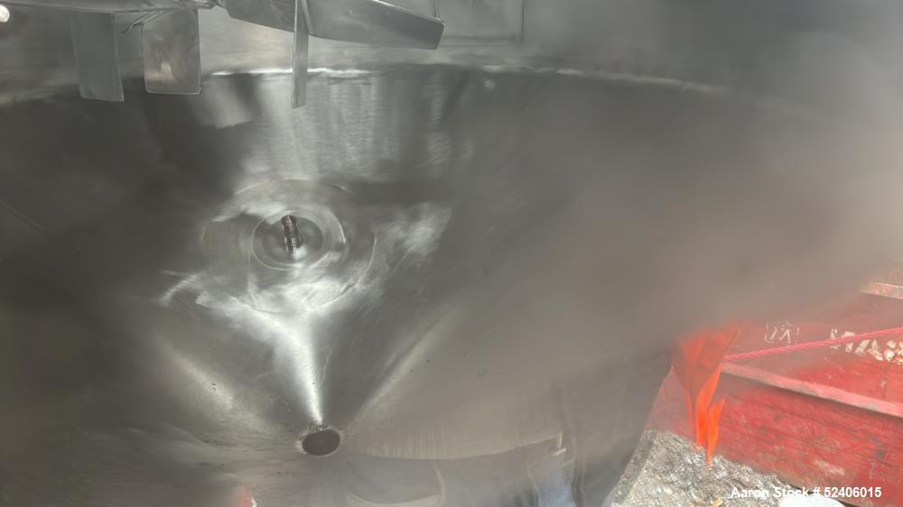 Used Robert Mitchell Balance Jacketed Tank, Approximate 700 Gallon, 304 Stainles