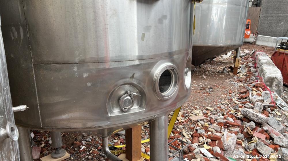 Used Robert Mitchell Balance Jacketed Tank, Approximate 700 Gallon, 304 Stainles
