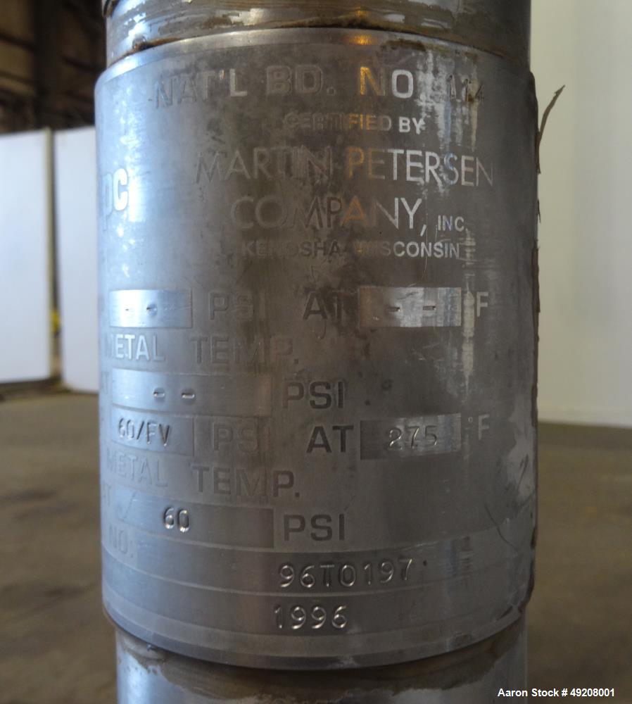 Used Sani-Fab Tank, Model VST-600, 600 Gallon