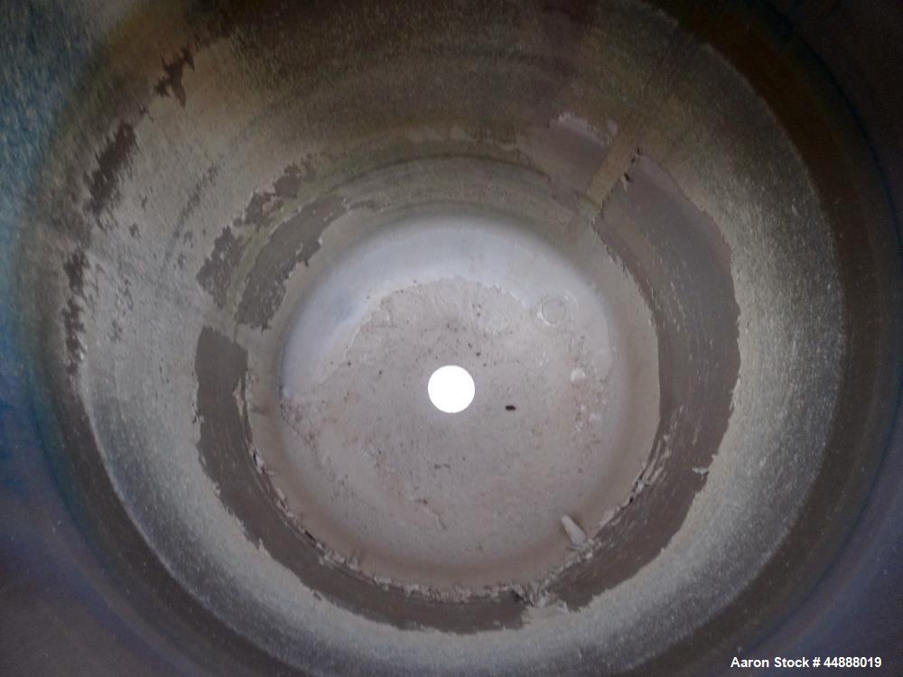 Used Tiger Steel Pressure Tank, 500 Gallon, 304L Stainless Steel, Vertical. 45" Diameter x 67" straight side, dished top & bottom. Internal rated 15psi/Full Vacuum at 350 degrees F. Openings top 1", ...