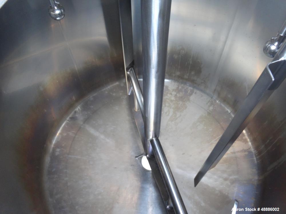 Used Walker Processor Tank, Model PZ-SP, 600 Gallon, 316L Stainless Steel.