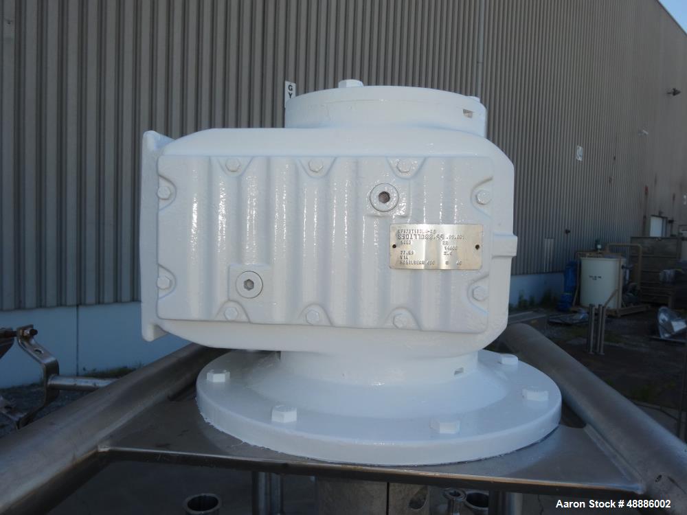 Used Walker Processor Tank, Model PZ-SP, 600 Gallon, 316L Stainless Steel.