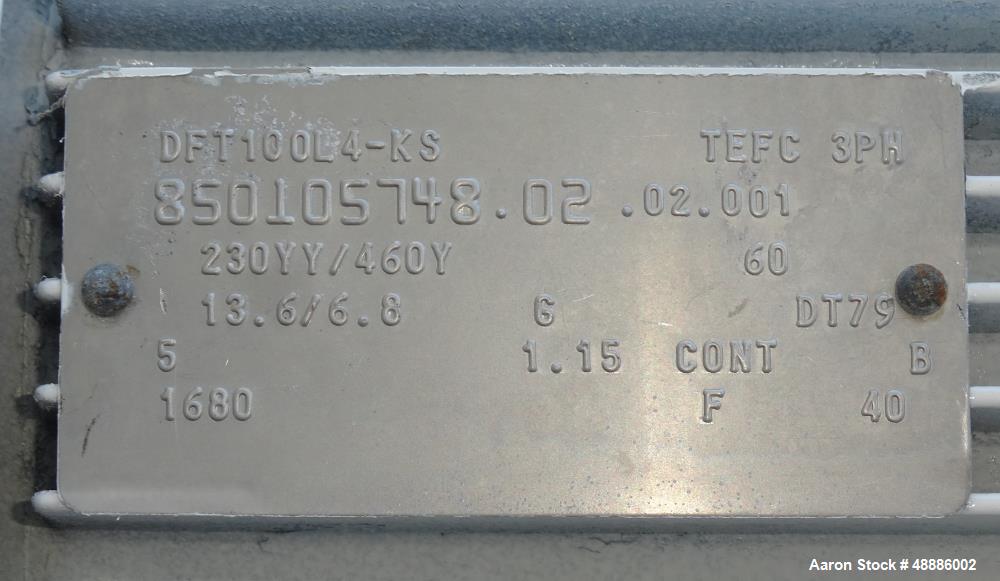 Used Walker Processor Tank, Model PZ-SP, 600 Gallon, 316L Stainless Steel.