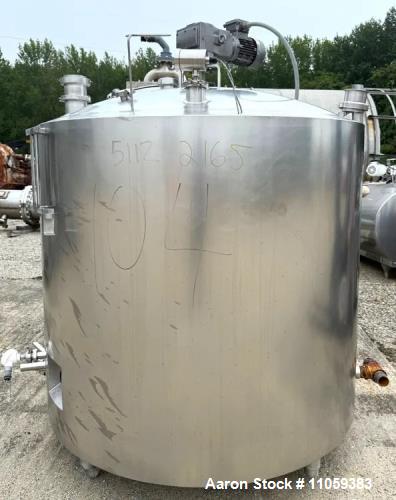 Used Walker 500-Gallon Jacketed Stainless Steel Mix Tank | Model PZ-ST | Heated Process Vessel