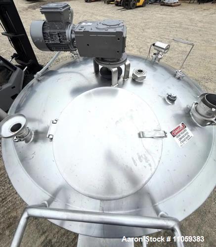 Used Walker 500-Gallon Jacketed Stainless Steel Mix Tank | Model PZ-ST | Heated Process Vessel