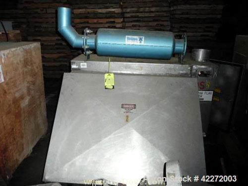 Unused- Walker Tank, 550 Gallon, 304 Stainless Steel, Vertical. 48" diameter x 70" straight side. Flat top, sloped bottom. (1) Spray ball. Openings top 1-1/2" tri-clamp, (2) 3" tri-clamp, 19" manway ...