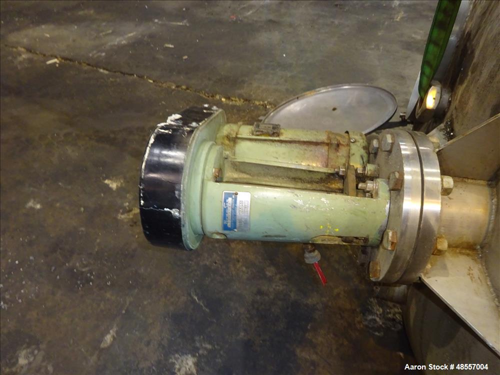 Used Will Flow Jacketed Tank, 550 Gallon, 316 Stainless Steel, Vertical.