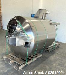  G2 Material Handling Agitated Tank, 700 Gallon Capacity, Stainless Steel, Vertical. Approximate 58"...