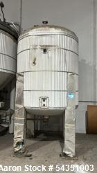 Used Approximate 900 Gallon Stainless Steel Tank. Approximate 60" diameter x 72" straight side, dished top & bottom. Mounted...