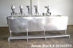 Used- 6 Compartment Rectangular Tank, Approximate 700 Total Gallons