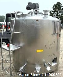 Used Walker 500-Gallon Jacketed Stainless Steel Mix Tank | Model PZ-ST | Heated Process Vessel