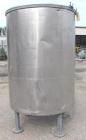 Used Tank, Approximately 700 Gallons, Stainless Steel.  54