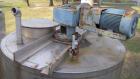 Used Tank, Approximately 500 Gallons, Stainless Steel, Vertical. 60