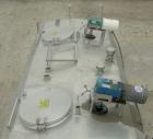 Used Flavor tank, (3) compartment, approximate 600 gallon each, 304 stainless steel.  Each compartment measures 43