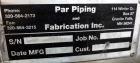 Used Par Piping & Fabrication Tank, 600 Gallon, 321 Stainless Steel, Vertical. 48