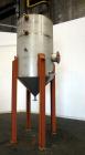Used Par Piping & Fabrication Tank, 575 Gallon, 321 Stainless Steel, Vertical. 48
